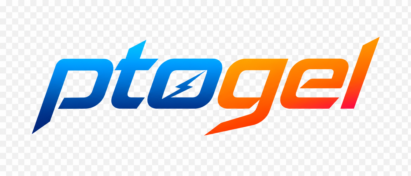 Logo ptogel bernuansa cokelat hangat